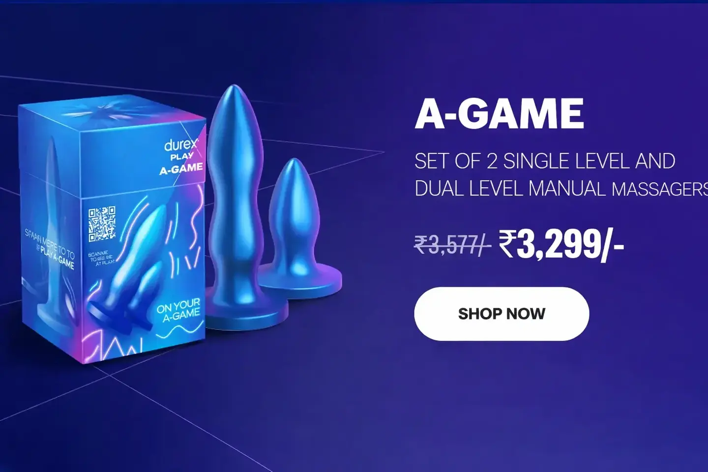A-Game Silicone Anal Plug Set for Men & Women