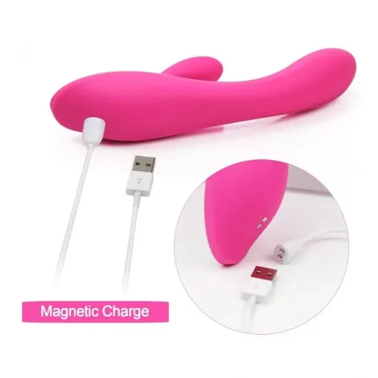 Rechargeable Silicone Rabbit Vibrator Woman Vibrator Clitoral Stimulator Waterproof Adult Sex Toy thumbnail 7