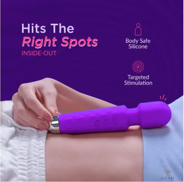 Premium Silicone Personal Massager for Women – Rechargeable Wand Massager thumbnail 5